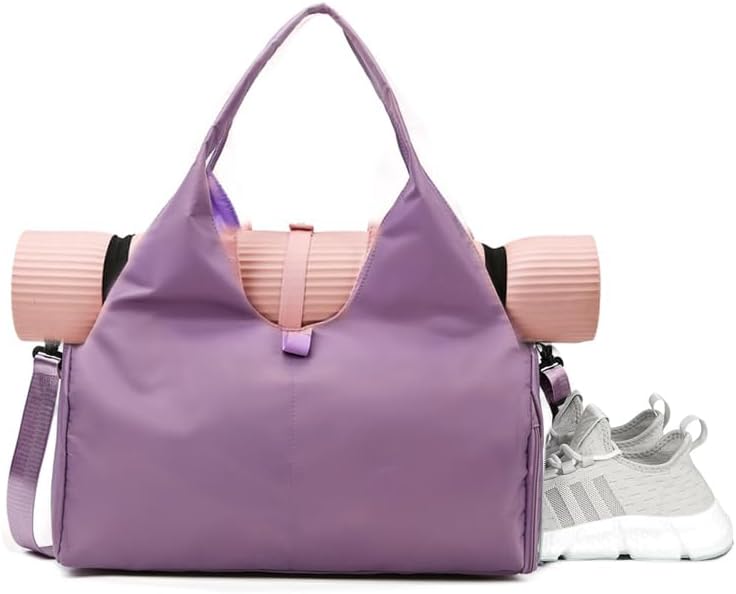 Fullishment Yoga Gym Bag -Large Capacity Gym Bag with Yoga Mat Holder Water Resistant Workout Bag for Travel Workout Daily - Image 1